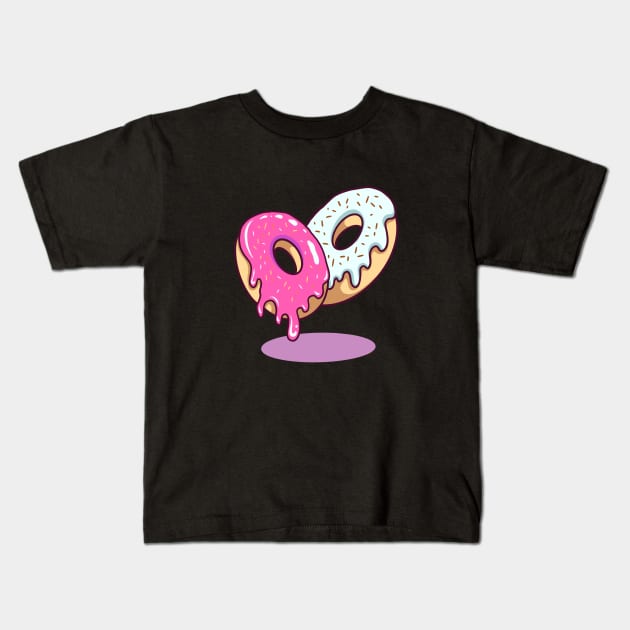 Donuts Kids T-Shirt by asterami